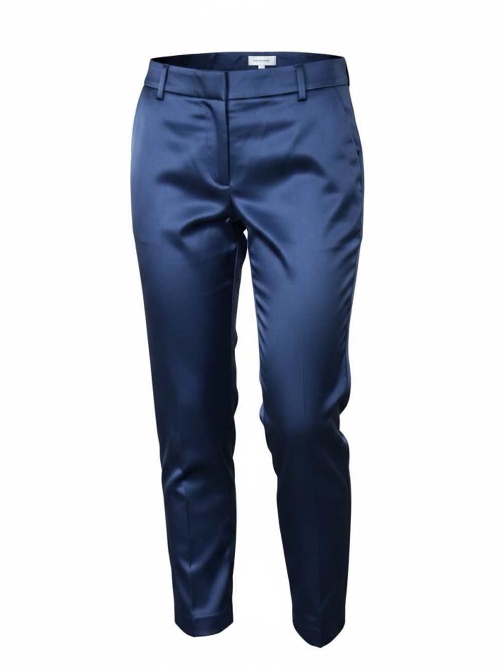 Crosby Navy Blue Cotton Flat Front Pants, 10